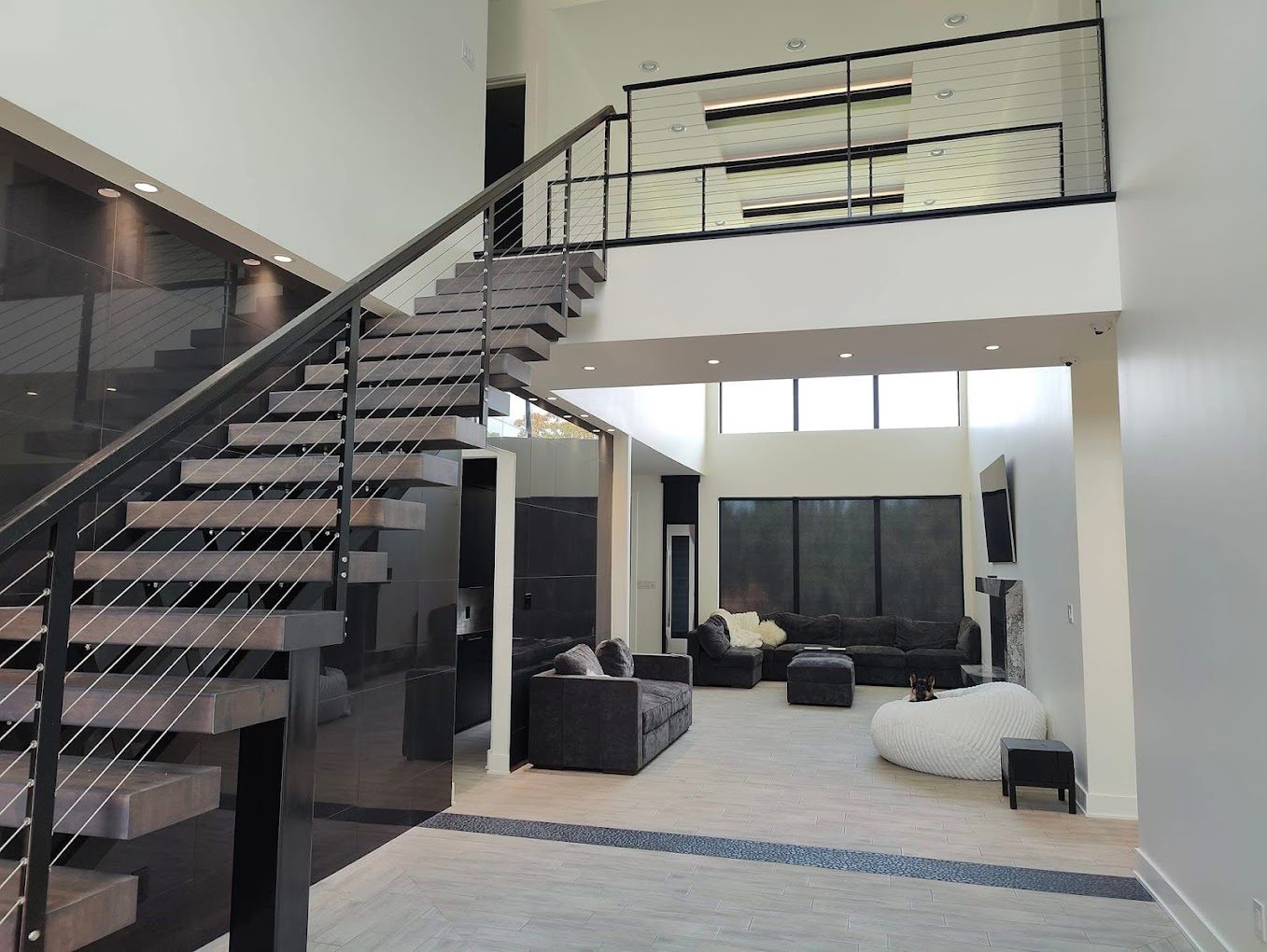 Custom window coverings installed in a Frisco home